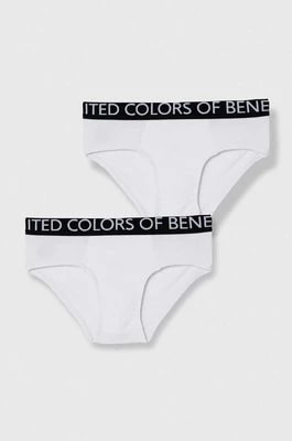 Zdjęcie produktu United Colors of Benetton slipy dziecięce 2-pack kolor biały