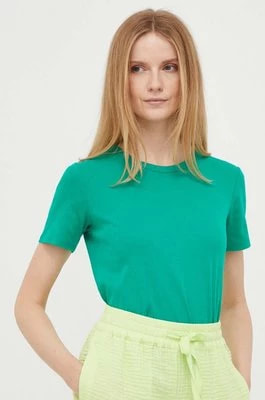 Zdjęcie produktu United Colors of Benetton t-shirt bawełniany kolor zielony