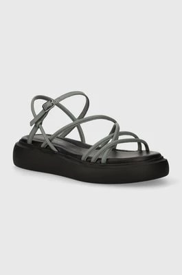 Zdjęcie produktu Vagabond Shoemakers sandały skórzane BLENDA damskie kolor szary na platformie 5519-801-30