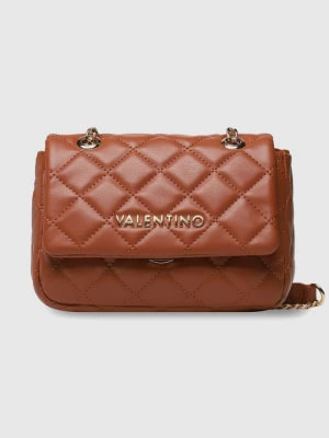 Zdjęcie produktu VALENTINO Pikowana mała brązowa torebka ocarina satchel Valentino by Mario Valentino