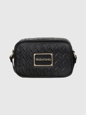 Zdjęcie produktu VALENTINO Tłoczona czarna torebka z przypinaną saszetką sunny re haversack Valentino by Mario Valentino