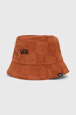 Zdjęcie produktu Vans kapelusz dwustronny bawełniany kolor brązowy bawełniany