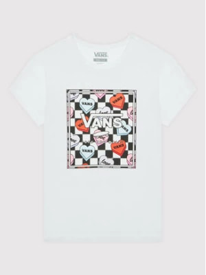 Zdjęcie produktu Vans T-Shirt Box Candy Hearts VN0A5LEF Biały Regular Fit