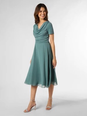 Zdjęcie produktu Vera Mont Damska sukienka wieczorowa Kobiety Szyfon niebieski|zielony jednolity,
