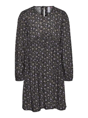 Zdjęcie produktu Vero Moda Girl Sukienka "Paisley" w kolorze czarno-fioletowym rozmiar: 128