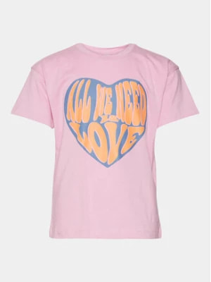 Zdjęcie produktu Vero Moda Girl T-Shirt Love Kelly 10303731 Różowy Regular Fit