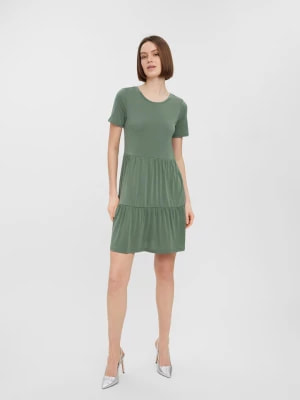 Zdjęcie produktu Vero Moda Sukienka "Filli Calia" w kolorze zielonym rozmiar: XS