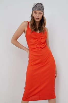 Zdjęcie produktu Vero Moda sukienka kolor pomarańczowy mini prosta