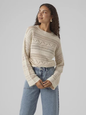 Zdjęcie produktu Vero Moda Sweter w kolorze kremowym rozmiar: L