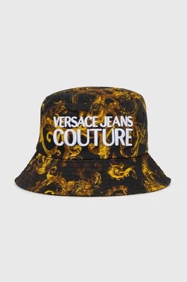 Zdjęcie produktu Versace Jeans Couture kapelusz bawełniany kolor czarny bawełniany 76HAZK06 ZG267