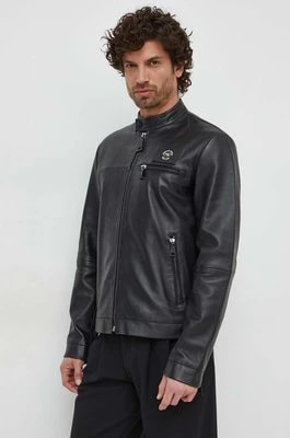 Zdjęcie produktu Versace Jeans Couture kurtka skórzana męska kolor czarny przejściowa 76GAVP02 CPPS3