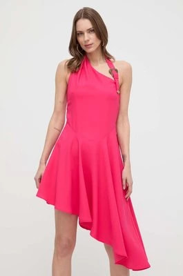 Zdjęcie produktu Versace Jeans Couture sukienka kolor różowy mini rozkloszowana 76HAO917 N0302