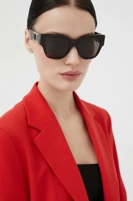Zdjęcie produktu Versace okulary przeciwsłoneczne damskie kolor brązowy