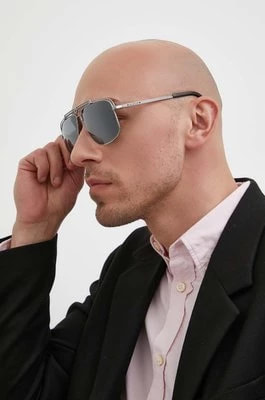 Zdjęcie produktu Versace okulary przeciwsłoneczne męskie kolor szary