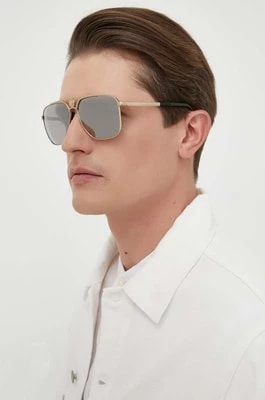 Zdjęcie produktu Versace okulary przeciwsłoneczne męskie kolor złoty