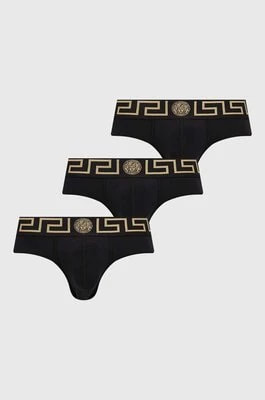 Zdjęcie produktu Versace slipy 3-pack męskie kolor czarny AU10327 A232741