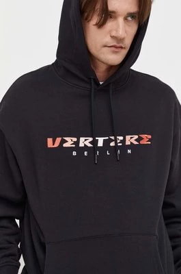 Zdjęcie produktu Vertere Berlin bluza męska kolor czarny z kapturem z aplikacją