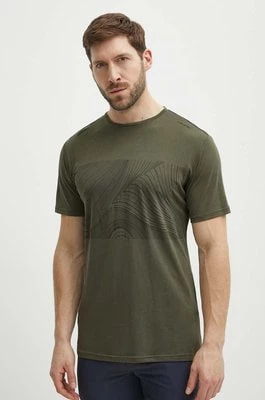 Zdjęcie produktu Viking t-shirt sportowy Morain kolor zielony z nadrukiem