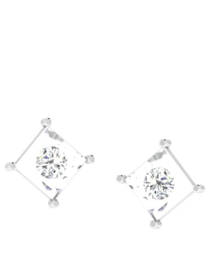 Zdjęcie produktu Vittoria Jewels Złote kolczyki-wkrętki z diamentami rozmiar: onesize