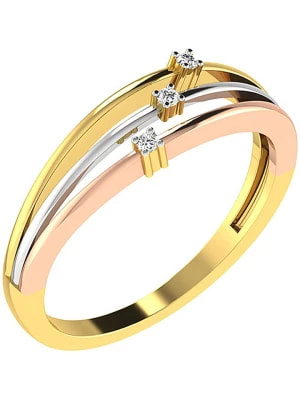 Zdjęcie produktu Vittoria Jewels Złoty pierścionek z diamentami rozmiar: 61