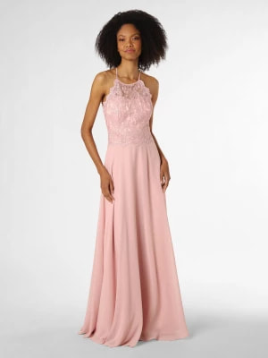 Zdjęcie produktu VM Damska sukienka wieczorowa Kobiety Szyfon różowy jednolity,