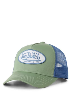 Zdjęcie produktu Von Dutch Czapka męska - Boston Mężczyźni Bawełna zielony|niebieski jednolity,