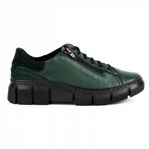 Zdjęcie produktu WASAK Półbuty damskie sneakersy skórzane 0663W zielone