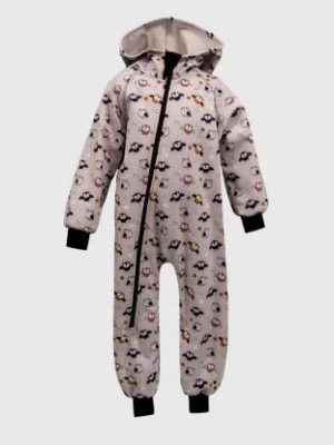 Zdjęcie produktu Waterproof Softshell Overall Comfy Owls And Stars Grey Jumpsuit iELM
