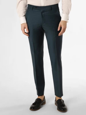 Zdjęcie produktu Wilvorst Spodnie Mężczyźni Slim Fit niebieski|zielony jednolity,