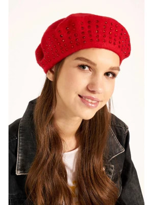 Zdjęcie produktu WINTERLAND Wełniana czapka w kolorze czerwonym rozmiar: onesize