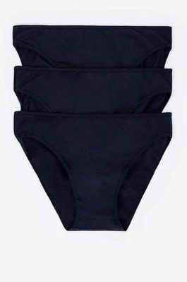 Zdjęcie produktu women'secret figi 3-pack kolor czarny
