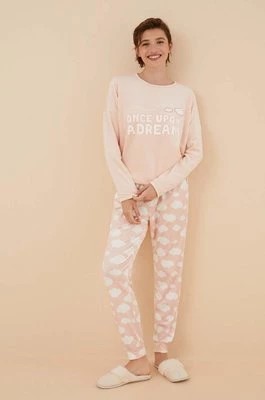 Zdjęcie produktu women'secret piżama COZY CLOUDS damska kolor różowy 3136021