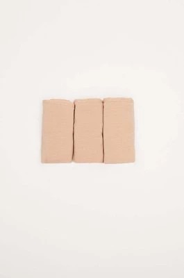 Zdjęcie produktu women'secret stringi 3-pack kolor beżowy z bawełny