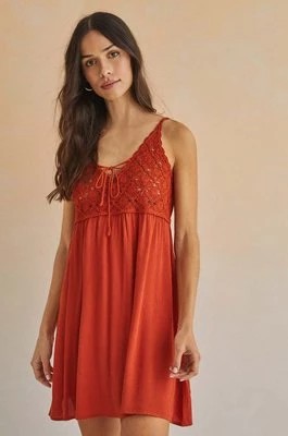 Zdjęcie produktu women'secret sukienka JAMAICA kolor pomarańczowy mini oversize 5545117