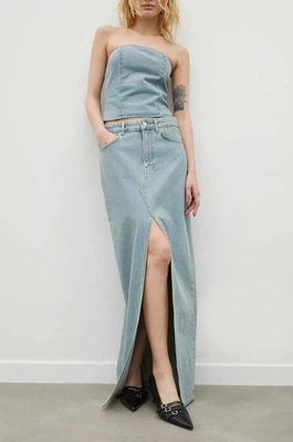 Zdjęcie produktu Won Hundred spódnica jeansowa kolor niebieski maxi prosta 2880-15144