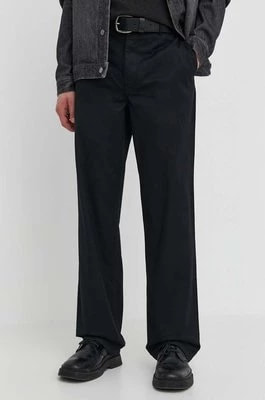 Zdjęcie produktu Wood Wood spodnie Silas Classic męskie kolor czarny proste 10001601.5252