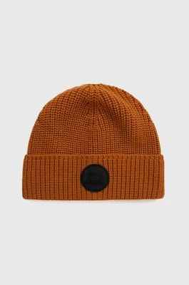 Zdjęcie produktu Woolrich czapka wełniana kolor pomarańczowy wełniana CFWOAC0169MRUF0663-100