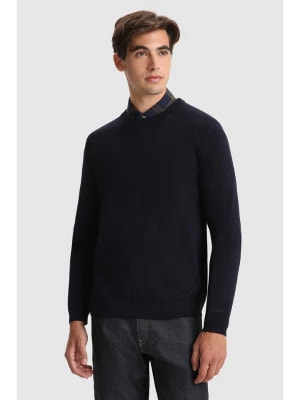 Zdjęcie produktu Woolrich Wełniany sweter w kolorze granatowym rozmiar: M