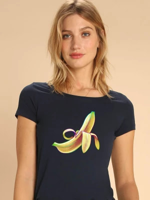Zdjęcie produktu WOOOP Koszulka "Banana" w kolorze granatowym rozmiar: S
