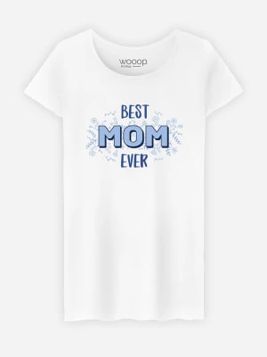 Zdjęcie produktu WOOOP Koszulka "Best Mom ever" w kolorze białym rozmiar: M