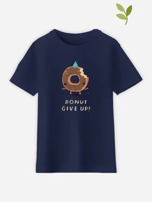 Zdjęcie produktu WOOOP Koszulka "Donut give up" w kolorze granatowym rozmiar: 140