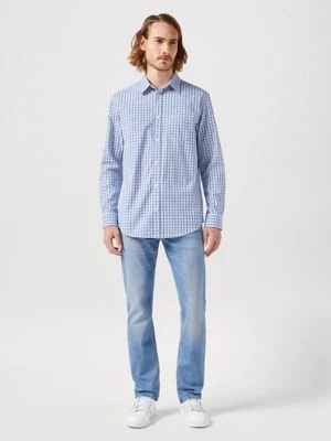 Zdjęcie produktu Wrangler Long Sleeve One Pocket Shirt Light Blue Size