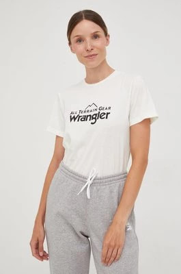 Zdjęcie produktu Wrangler t-shirt ATG damski kolor beżowy