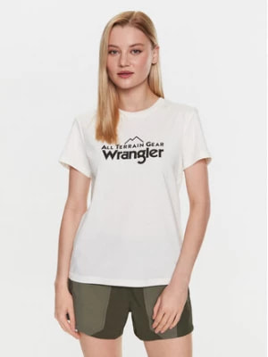 Zdjęcie produktu Wrangler T-Shirt Logo Tee WC5FGEM22 112326341 Écru Regular Fit