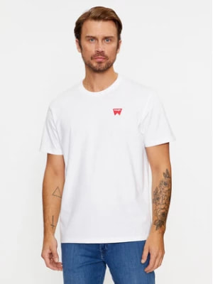 Zdjęcie produktu Wrangler T-Shirt Sign Off 112341126 Biały Regular Fit