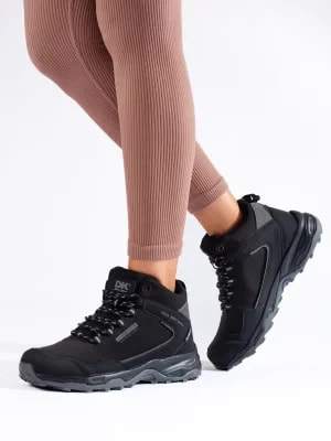 Zdjęcie produktu Wysokie buty trekkingowe damskie DK Softshell czarno-szare