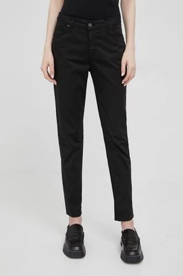 Zdjęcie produktu XT Studio spodnie damskie kolor czarny dopasowane medium waist