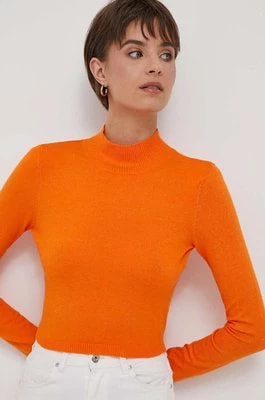 Zdjęcie produktu XT Studio sweter damski kolor pomarańczowy lekki z półgolfem