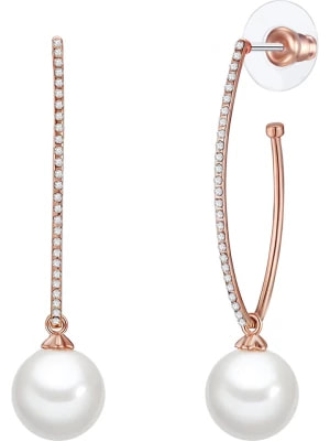 Zdjęcie produktu Yamato Pearls Pozłacane kolczyki-kreole z perłami rozmiar: onesize