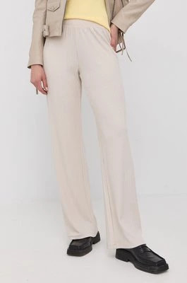Zdjęcie produktu Young Poets Society spodnie 107236 damskie kolor beżowy szerokie medium waist